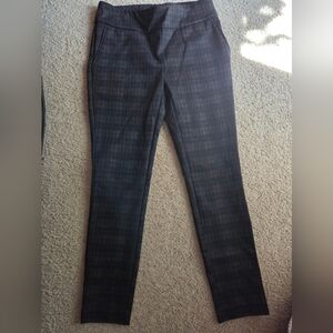 Dalia Women's Dark Gray And Black Skinny Slacks